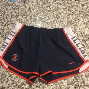 Illini Nike running shorts